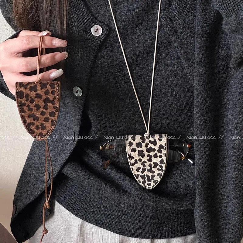 Leopard Print Eyeglass Case