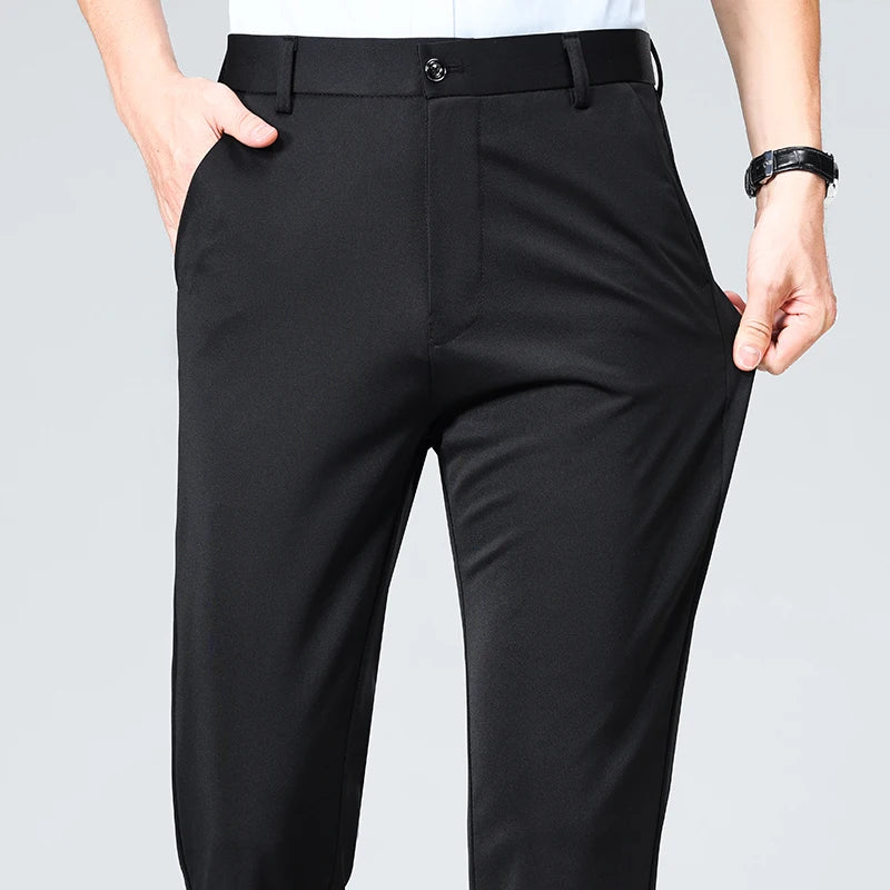 Men's Formal Slim Fit Trousers – Summer & Autumn | Multi-Color