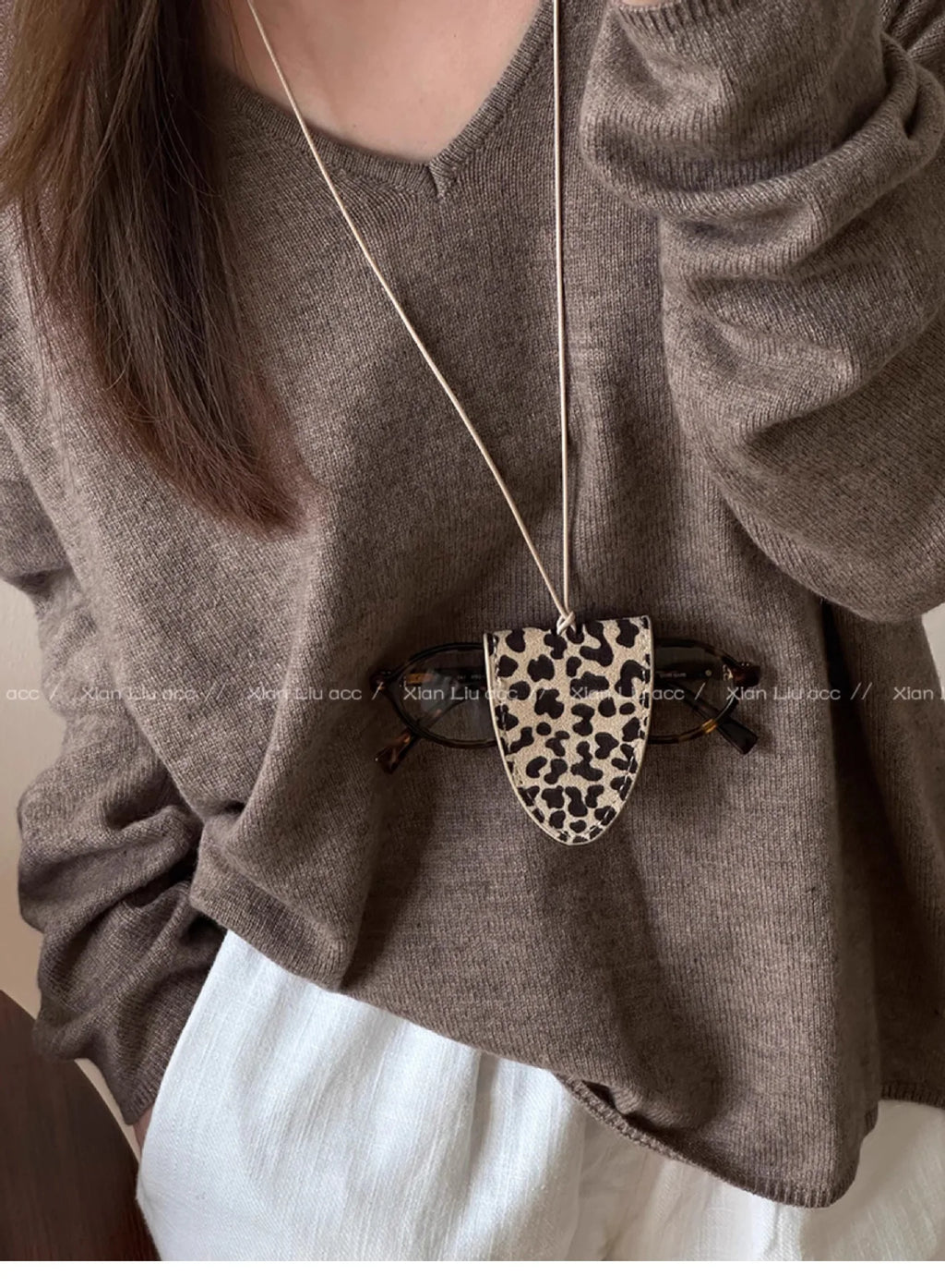 Leopard Print Eyeglass Case
