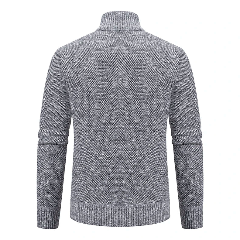 Men's Knit Zip Cardigan | Winter Sweater Jacket