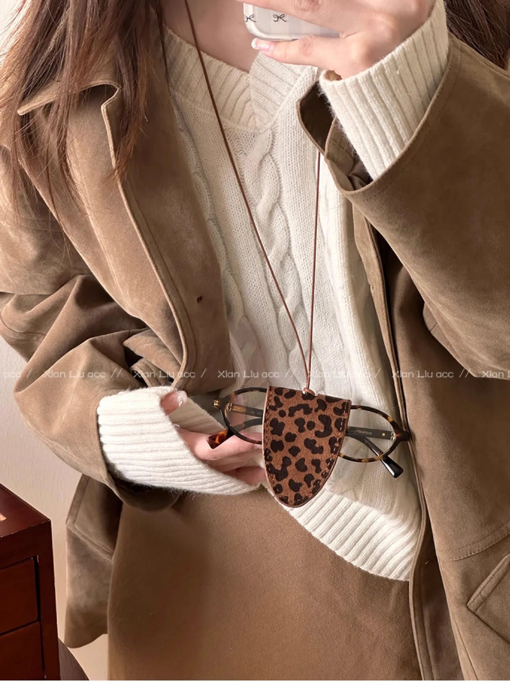 Leopard Print Eyeglass Case