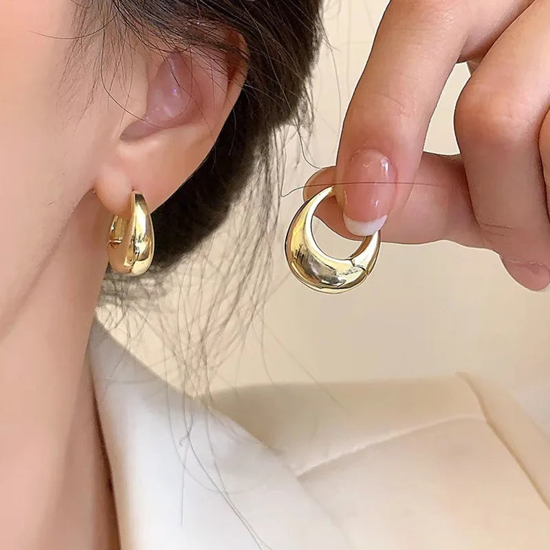 Stainless Steel Hoop Earrings – Set of 2 Pairs | Gold & Silver | Everyday Elegance