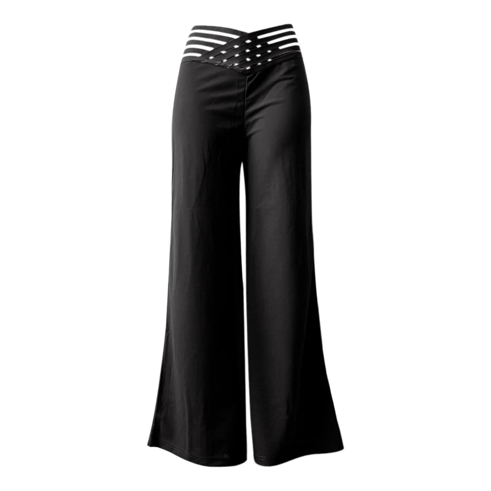 Wide Leg Flared Trousers
