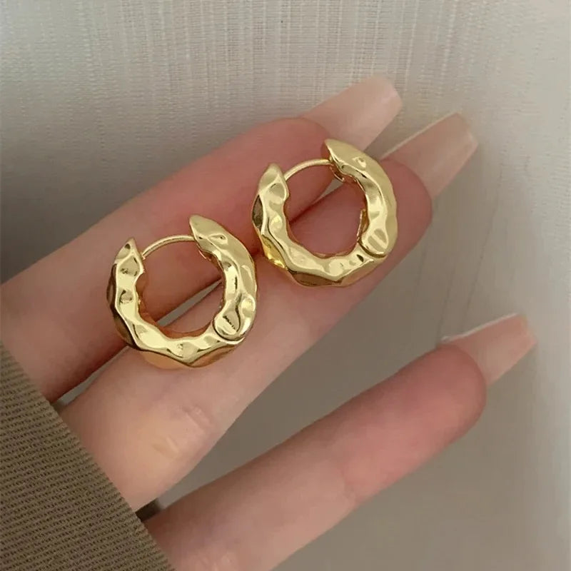 Stainless Steel Hoop Earrings – Set of 2 Pairs | Gold & Silver | Everyday Elegance