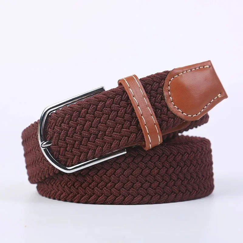 Unisex Braided Canvas Belt
