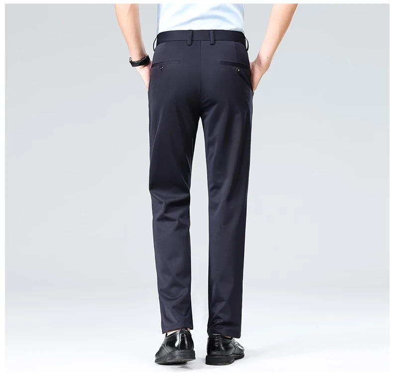 Men's Formal Slim Fit Trousers – Summer & Autumn | Multi-Color