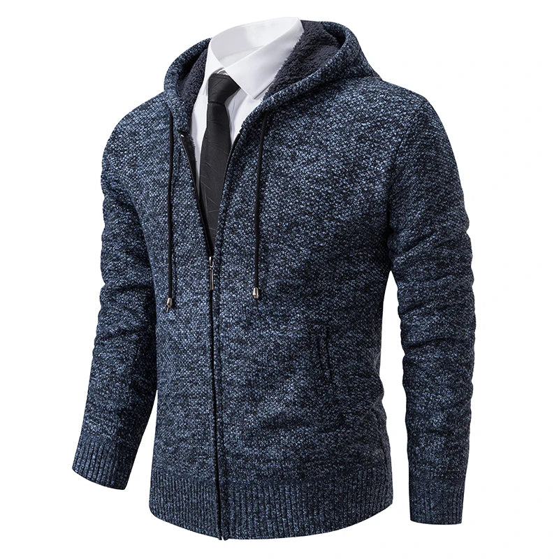 Men's Knit Zip Cardigan | Winter Sweater Jacket