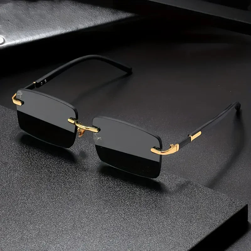 Unisex Rimless Square Sunglasses
