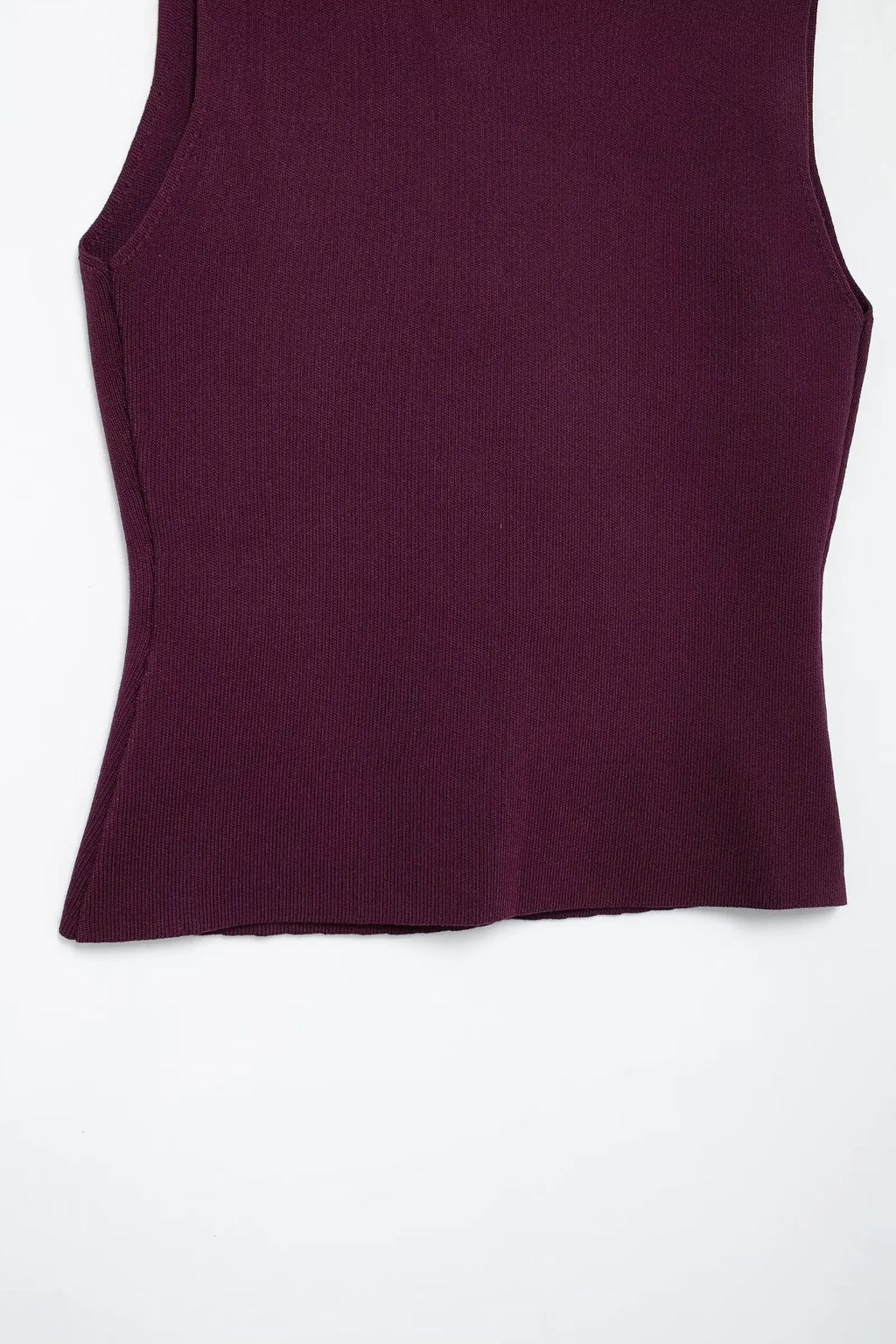 Women's Wine Red Knit Skirt Set
