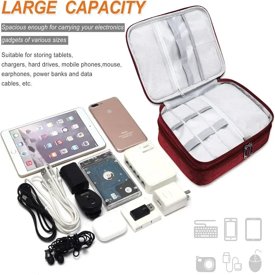 Travel Cable Organizer Bag