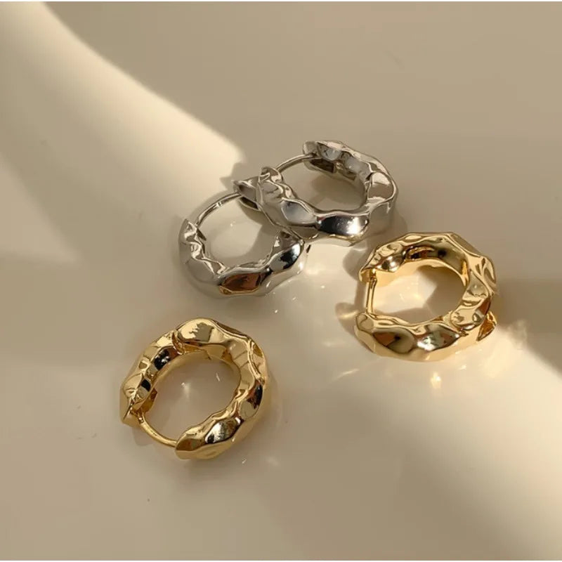 Stainless Steel Hoop Earrings – Set of 2 Pairs | Gold & Silver | Everyday Elegance