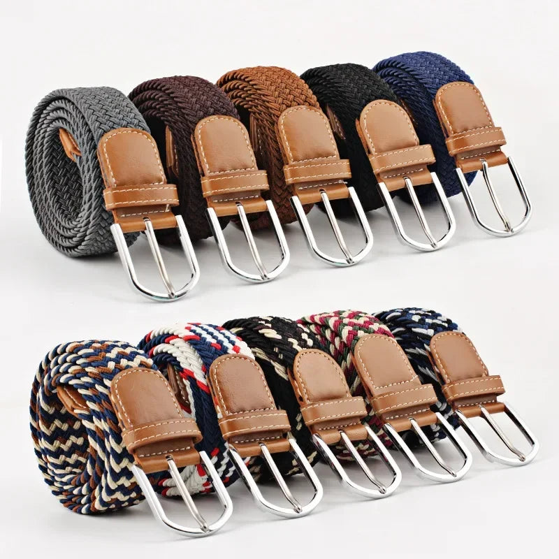 Unisex Braided Canvas Belt