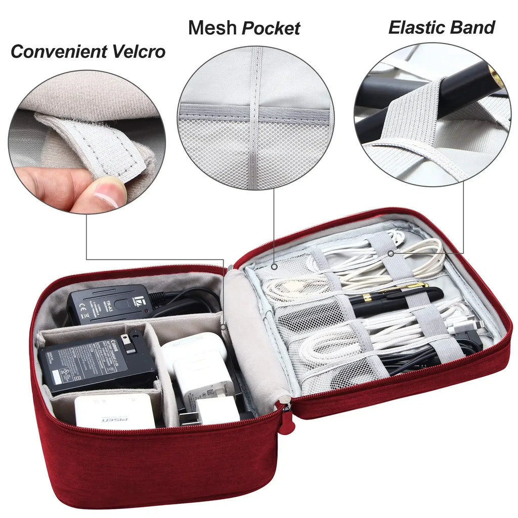 Travel Cable Organizer Bag