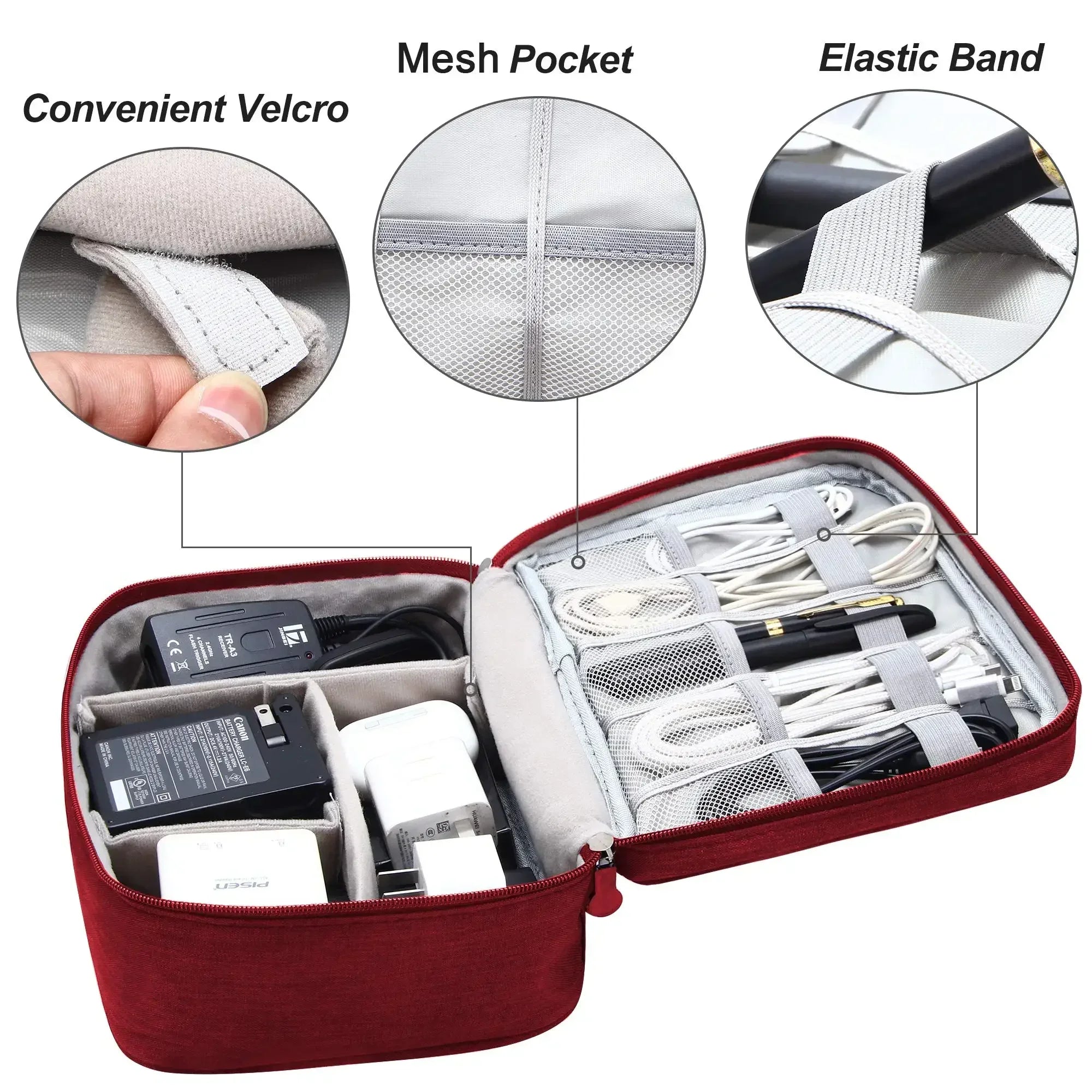 Travel Cable Organizer Bag