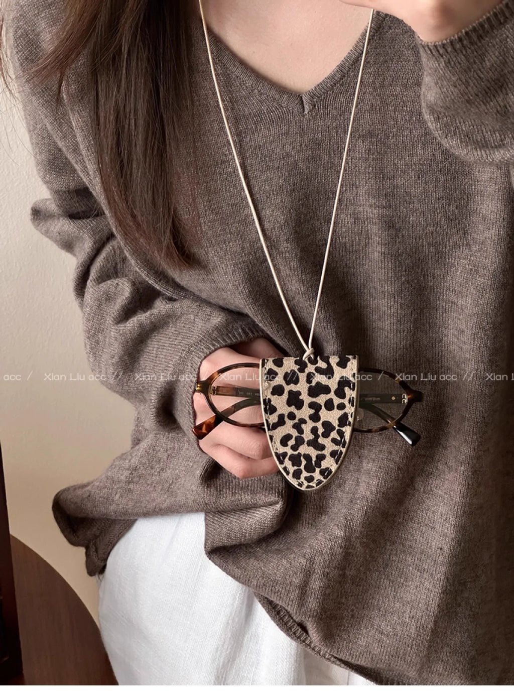 Leopard Print Eyeglass Case
