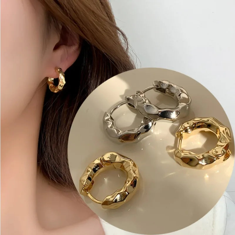 Stainless Steel Hoop Earrings – Set of 2 Pairs | Gold & Silver | Everyday Elegance
