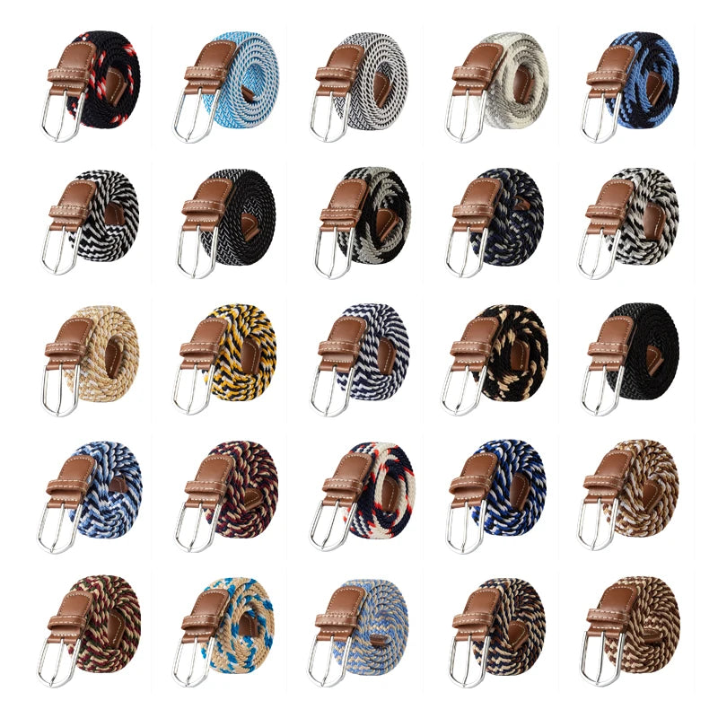 Unisex Braided Canvas Belt