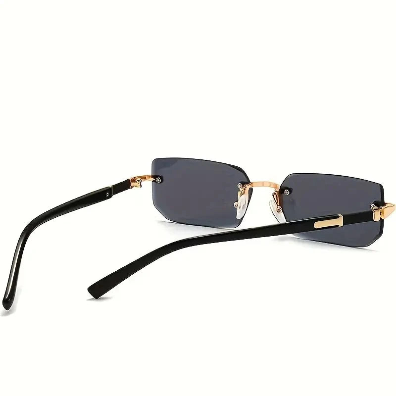 Unisex Rimless Square Sunglasses