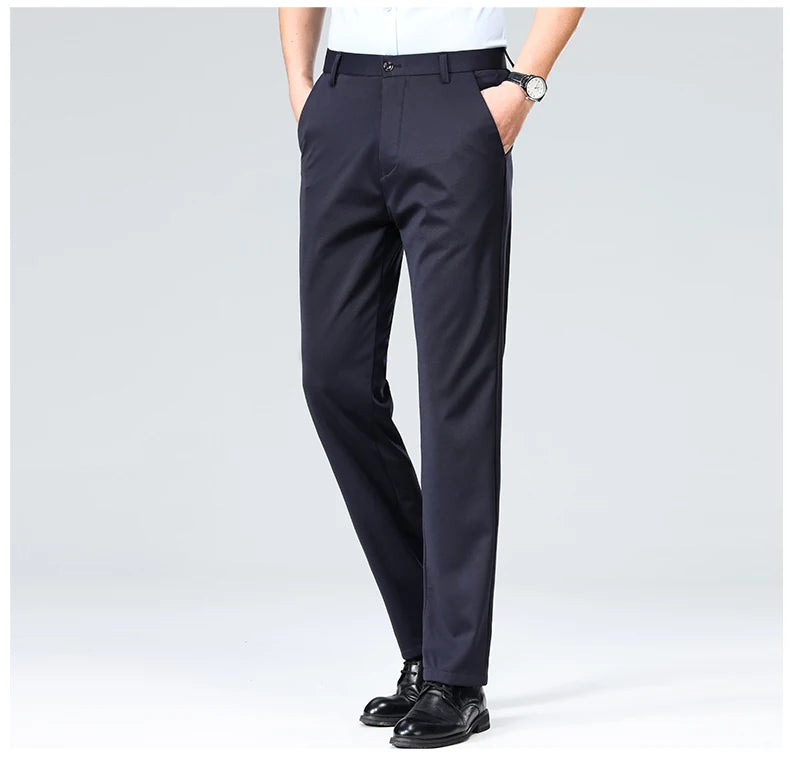 Men's Formal Slim Fit Trousers – Summer & Autumn | Multi-Color
