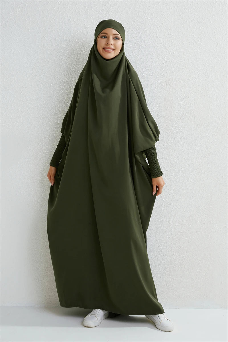 Hooded Prayer Abaya Dress