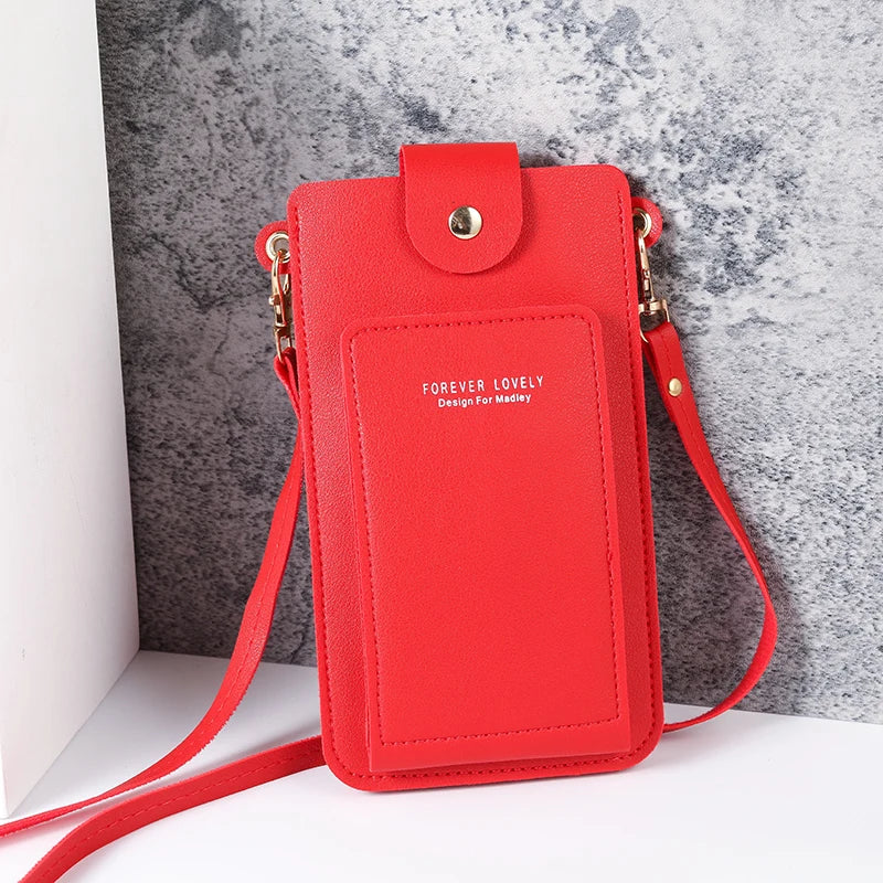 Women's Solid Color Phone Sling Bag – Lightweight Crossbody Shoulder Bag