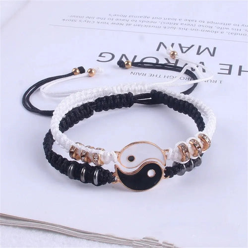 Couple Bracelet Set – Matching His & Her Charm Bracelets | Gift for Couples