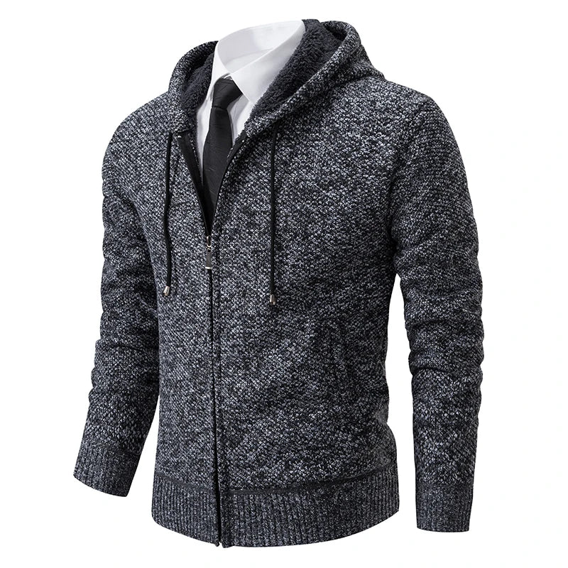 Men's Knit Zip Cardigan | Winter Sweater Jacket