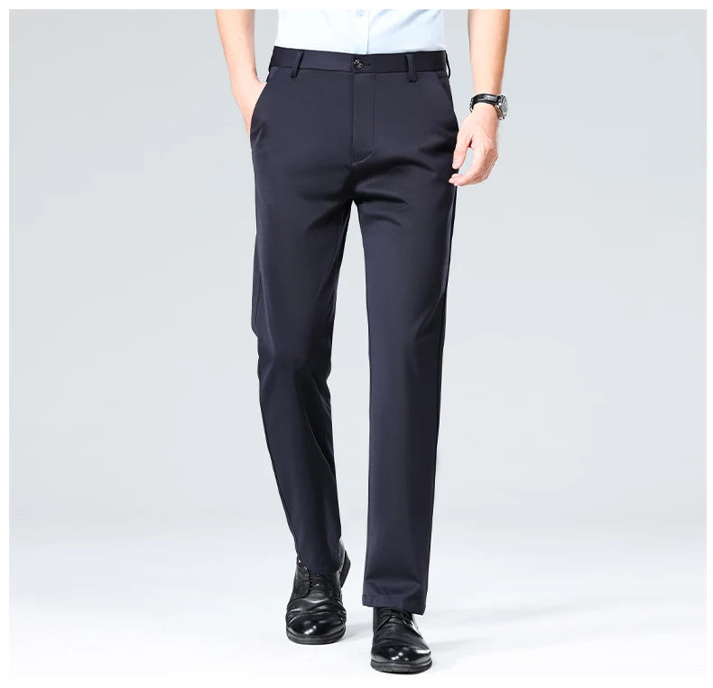 Men's Formal Slim Fit Trousers – Summer & Autumn | Multi-Color