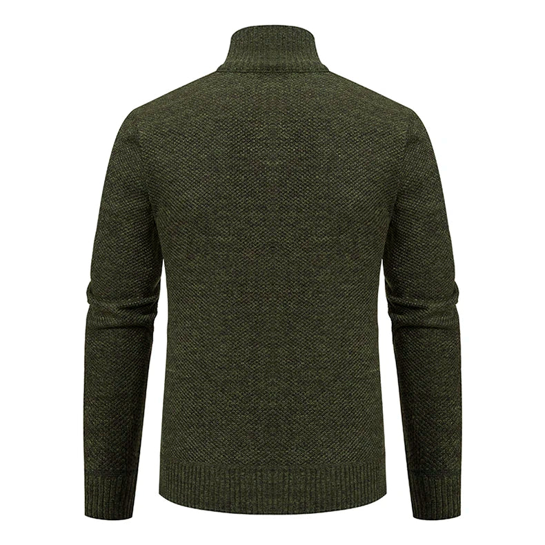 Men's Knit Zip Cardigan | Winter Sweater Jacket