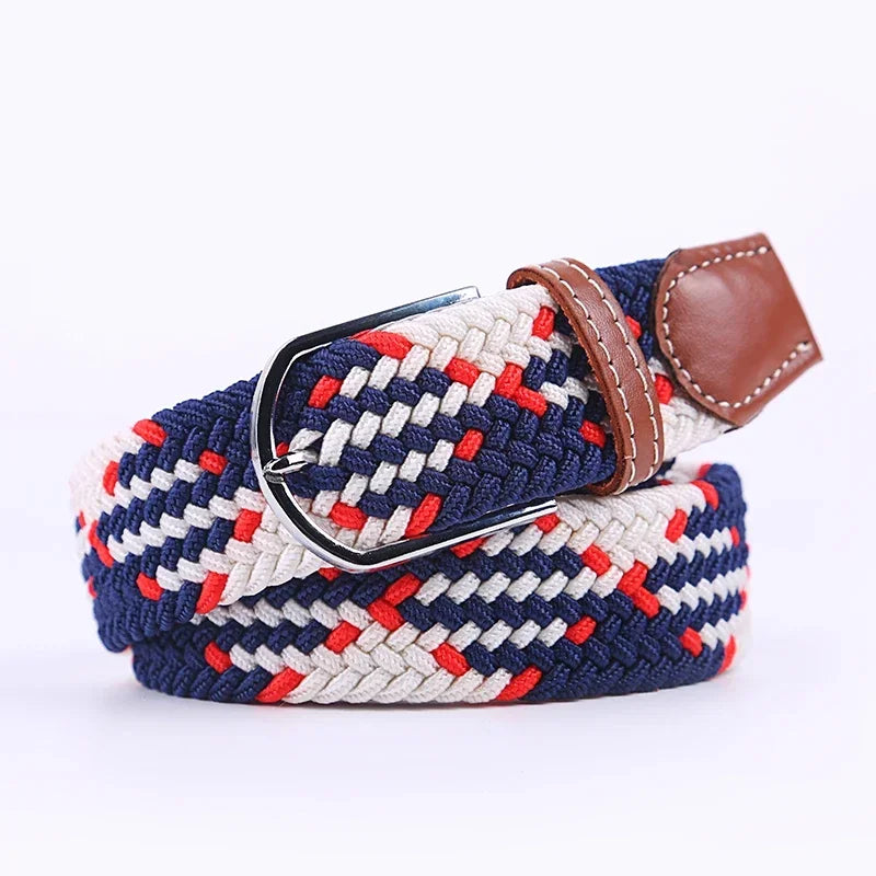 Unisex Braided Canvas Belt