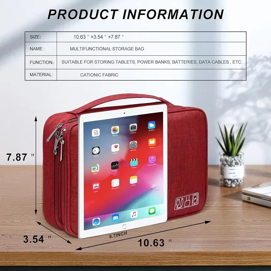 Travel Cable Organizer Bag
