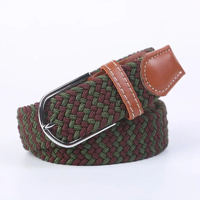 Unisex Braided Canvas Belt