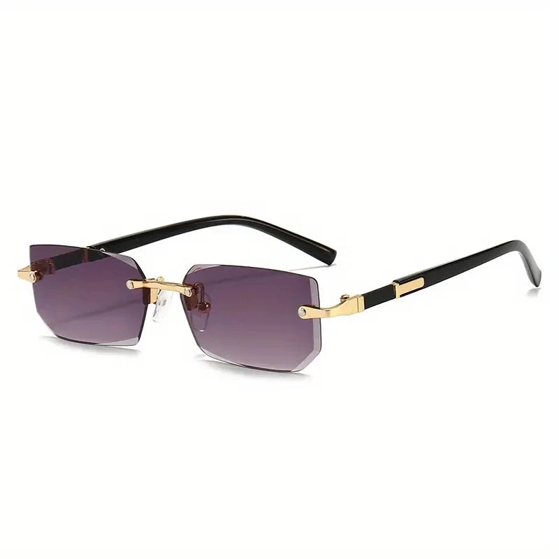 Unisex Rimless Square Sunglasses