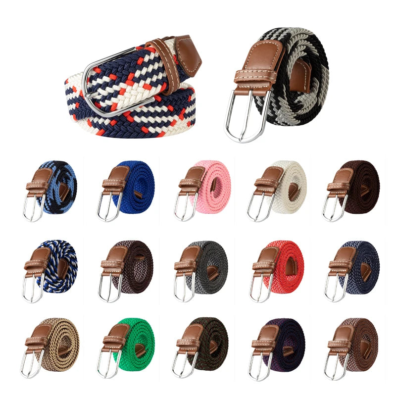 Unisex Braided Canvas Belt