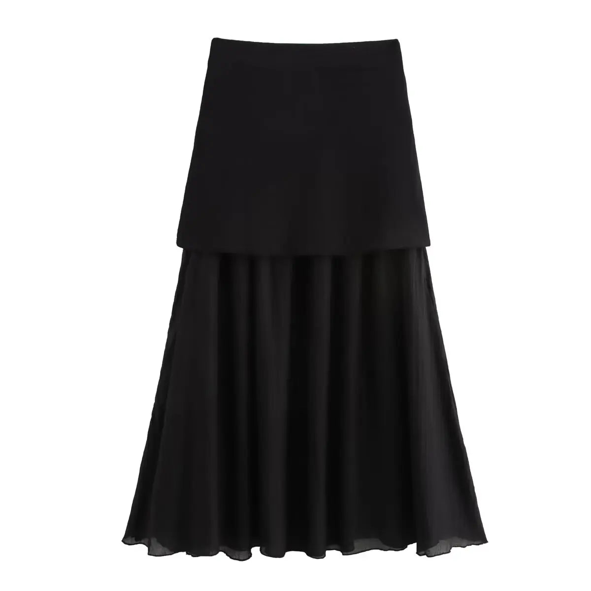 Women's Wine Red Knit Skirt Set