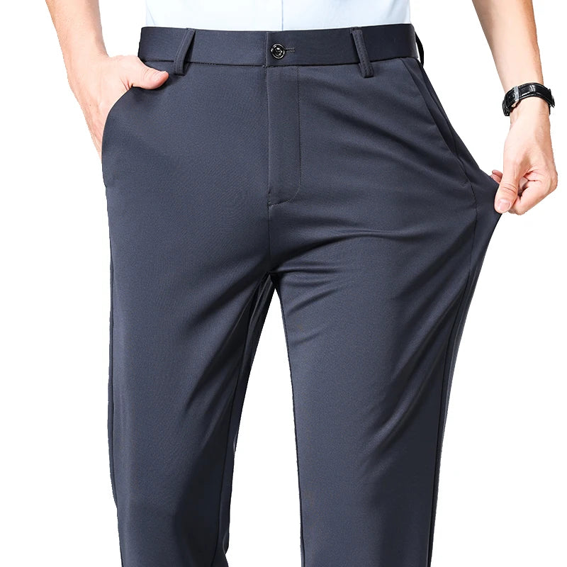 Men's Formal Slim Fit Trousers – Summer & Autumn | Multi-Color