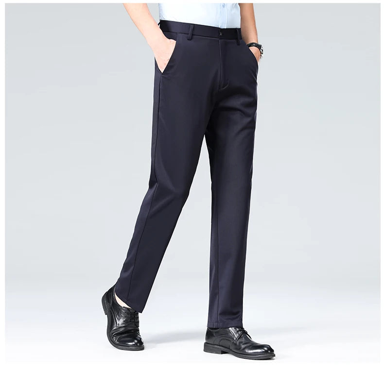 Men's Formal Slim Fit Trousers – Summer & Autumn | Multi-Color