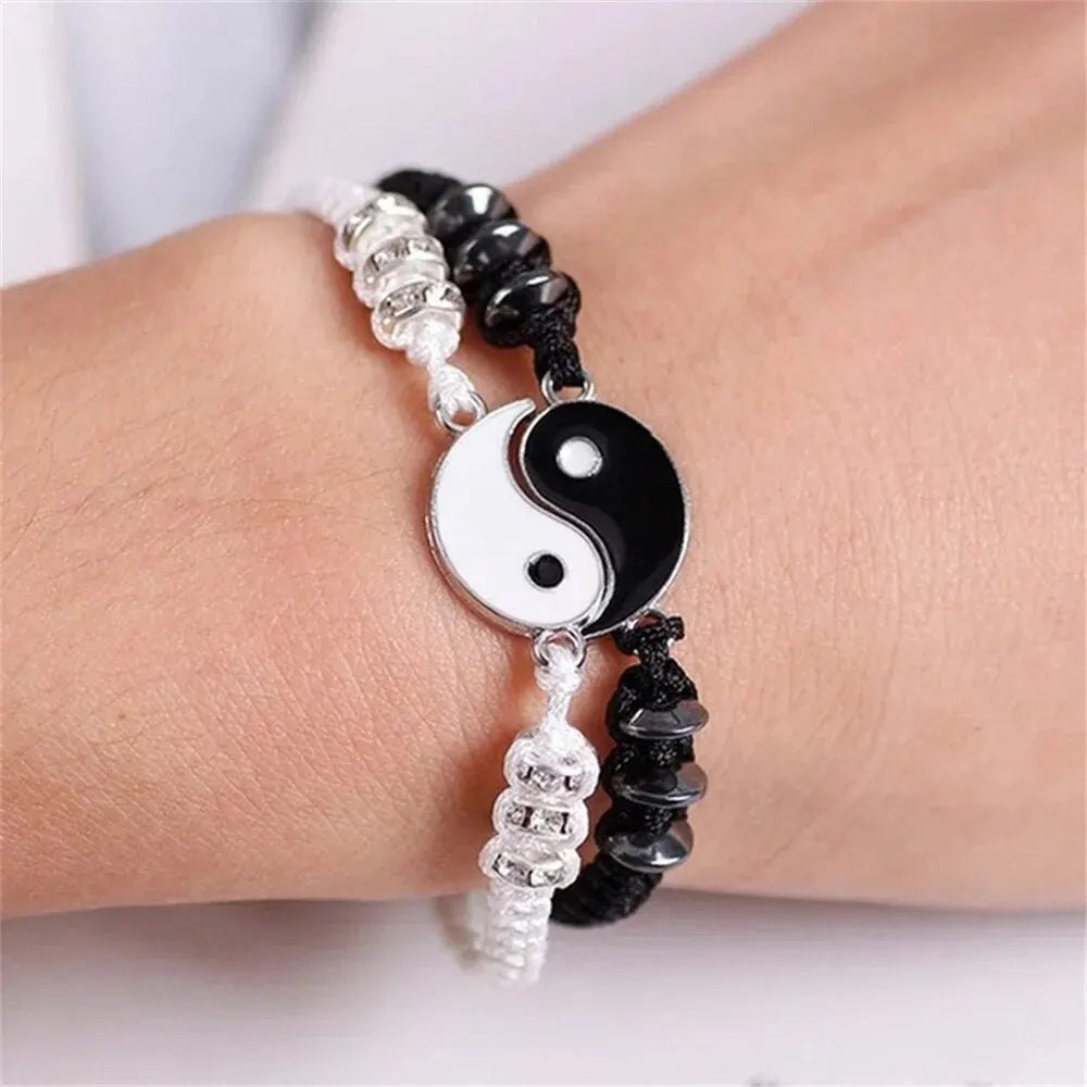 Couple Bracelet Set – Matching His & Her Charm Bracelets | Gift for Couples