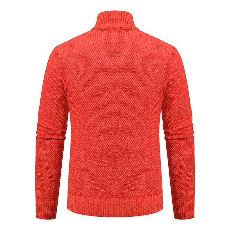 Men's Knit Zip Cardigan | Winter Sweater Jacket