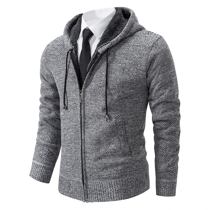 Men's Knit Zip Cardigan | Winter Sweater Jacket
