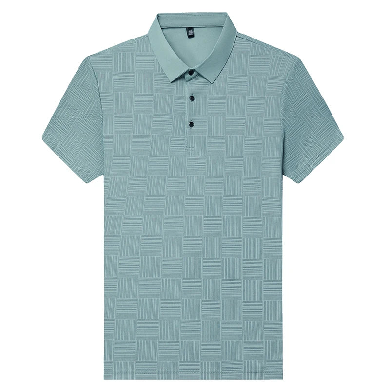 Men's Textured Knit Polo Shirt