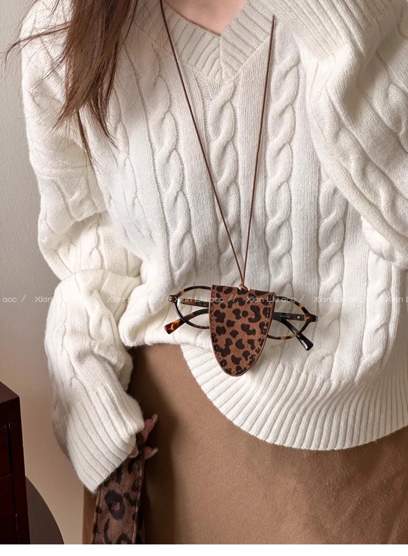 Leopard Print Eyeglass Case