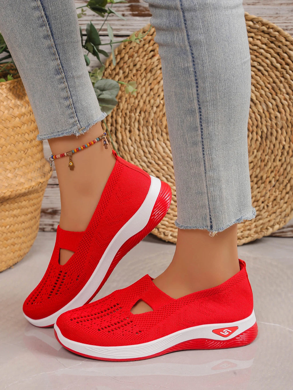 Women's Knit Casual Sneakers