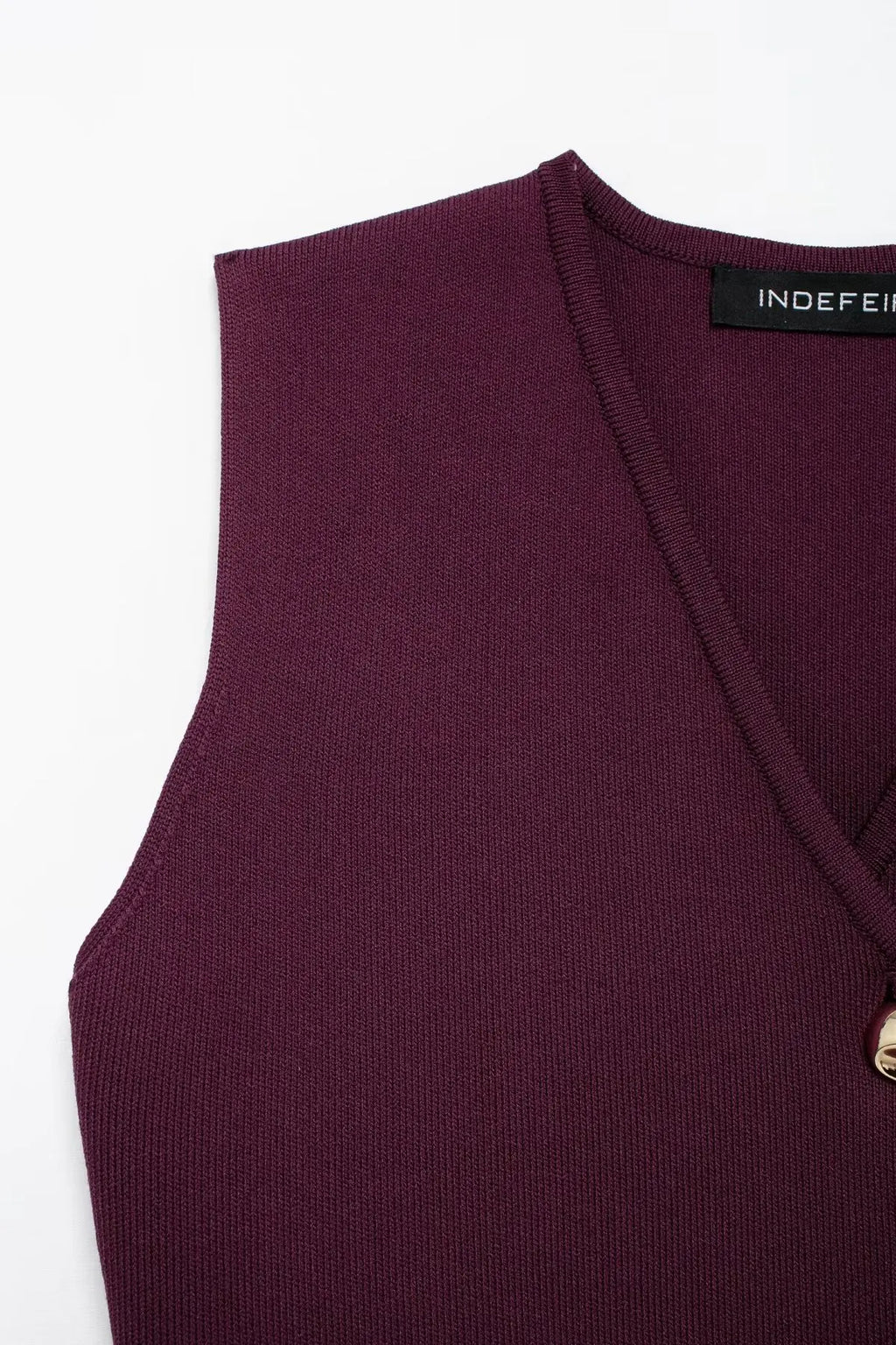 Women's Wine Red Knit Skirt Set