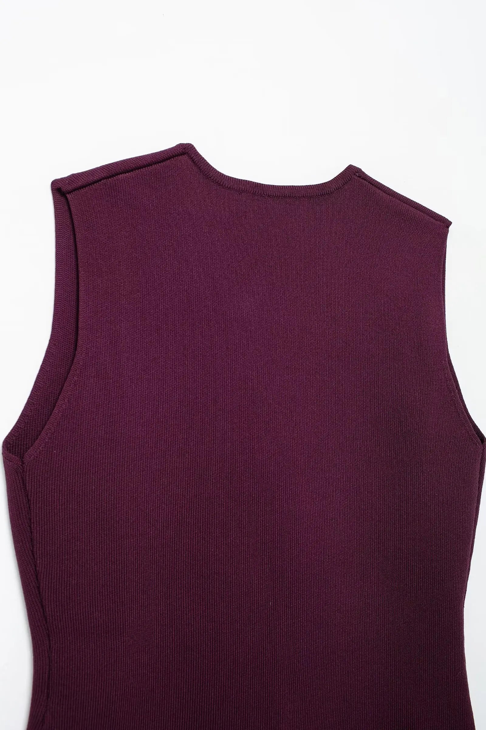 Women's Wine Red Knit Skirt Set