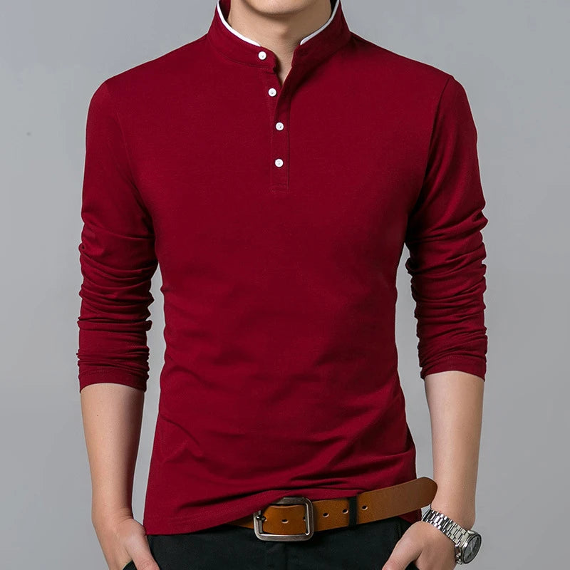 Men's Navy Blue Business Shirt