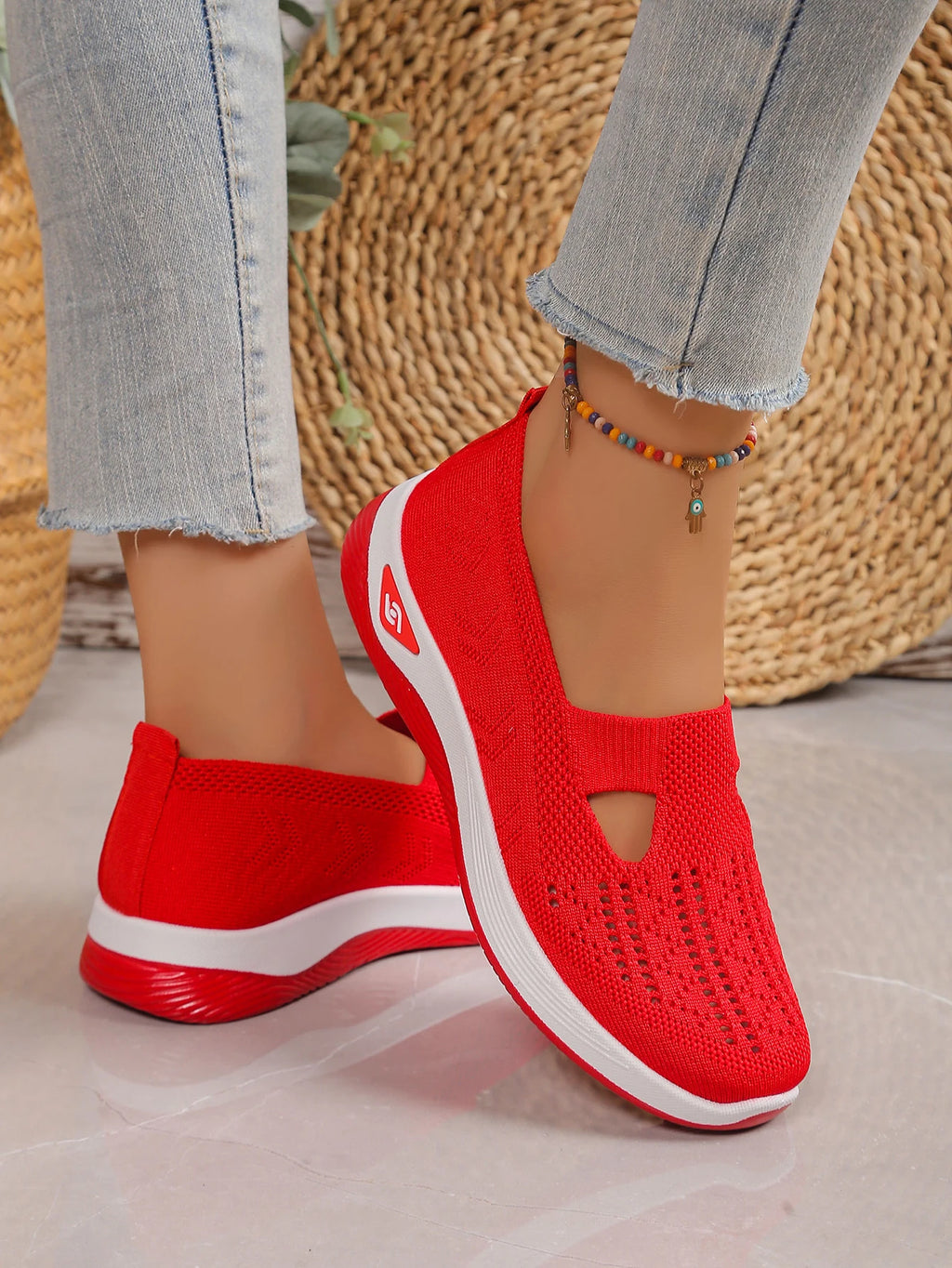 Women's Knit Casual Sneakers