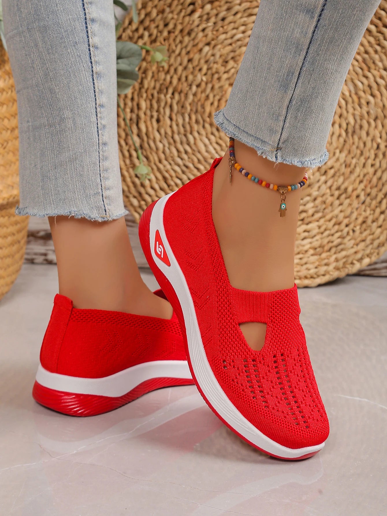 Women's Knit Casual Sneakers