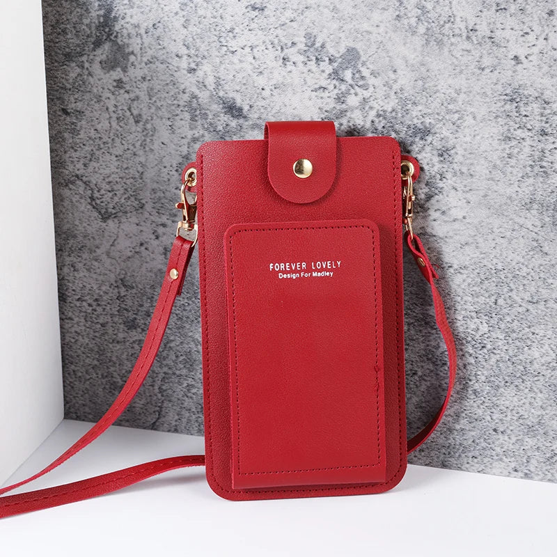 Women's Solid Color Phone Sling Bag – Lightweight Crossbody Shoulder Bag