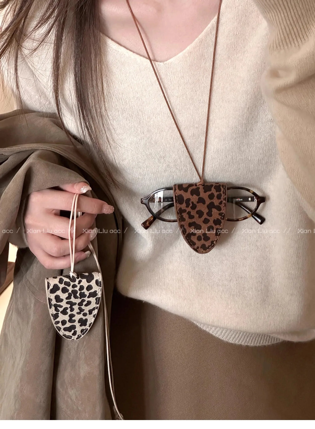 Leopard Print Eyeglass Case